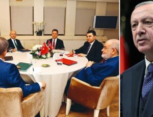 Cumhurbaşkanı Erdoğan’dan 6’lı masaya gönderme: Siyasi ayak oyunları yerine adayınızı belirlemeniz sizin için daha hayırlı