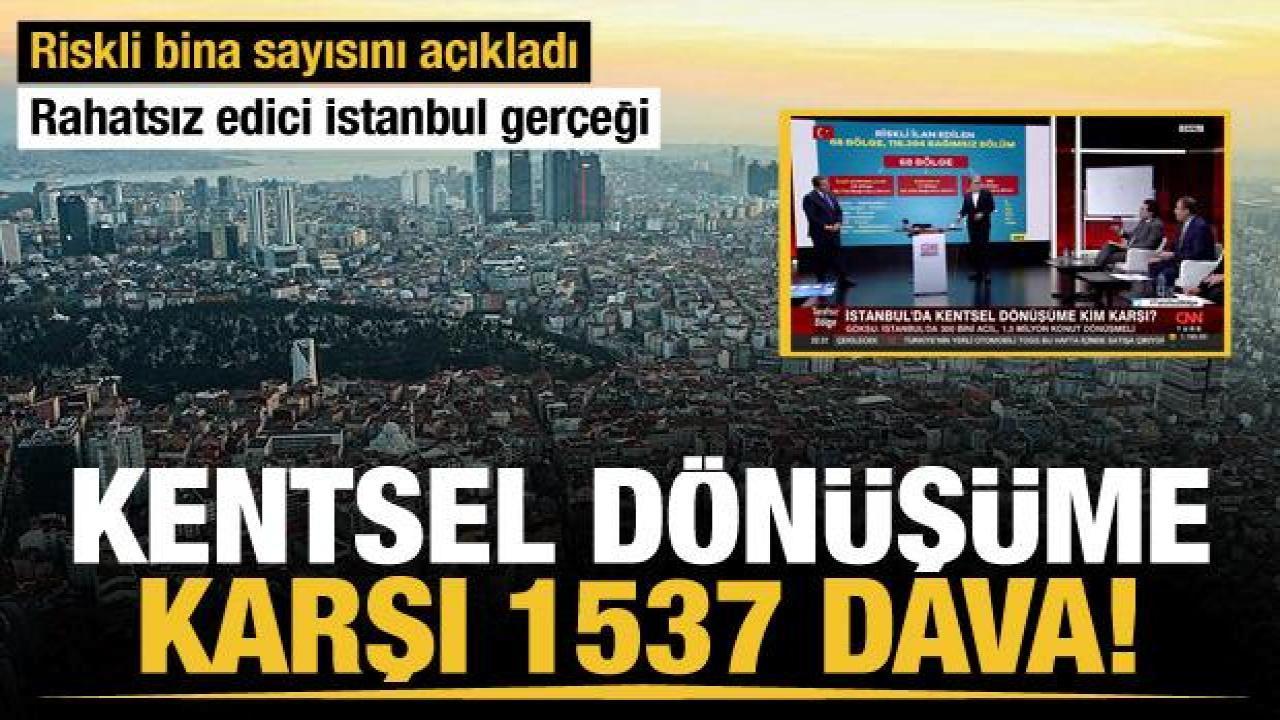 "İstanbul'da 1.5 milyon riskli