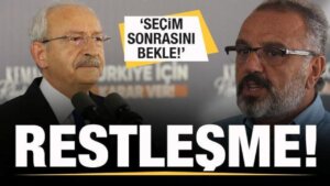 Kılıçdaroğlu ile Sırrı Sakık ortasında restleşme! Seçim sonrasını bekle