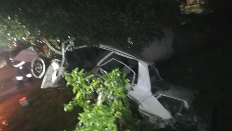 Ordu’da feci kaza: Araba ağaca çarptı, 1 kişi öldü!