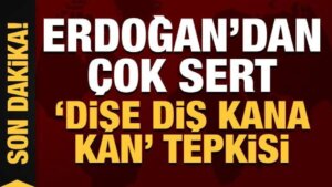 Son Dakika… Cumhurbaşkanı Erdoğan’dan ‘dişe diş kana kan’ tepkisi!