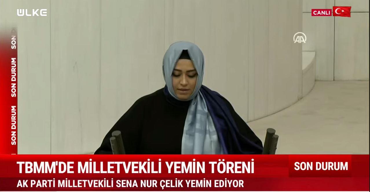 ak parti istanbul milletvekili sena isik celik mecliste yemin etti 0 qBMdsRJE