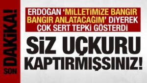 Cumhurbaşkanı Erdoğan’dan çok sert reaksiyon: Uçkuru kaptırmışsınız!