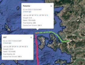 Sakız Adası açıklarında 13 Türk çalışanlı gemi kaza yaptı