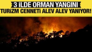 Antalya, Kahramanmaraş ve Manisa’da orman yangını!