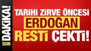 Son dakika: Tarihi tepe öncesi Lider Erdoğan resti çekti!