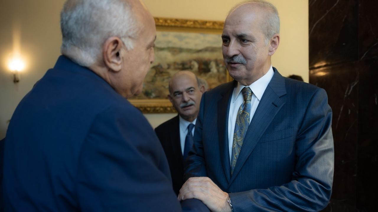TBMM Lideri Kurtulmuş, Cezayir Dışişleri Bakanı Attaf’ı kabul etti